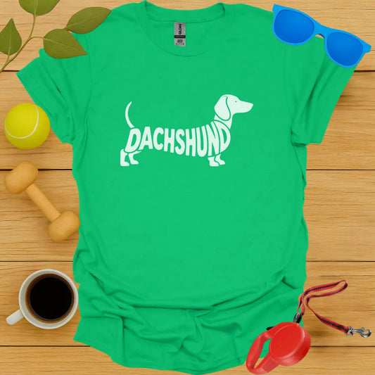 Dachshund Typography Tee