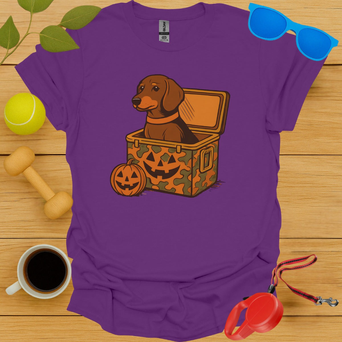 Halloween Dachshund Illustration T-shirt product type