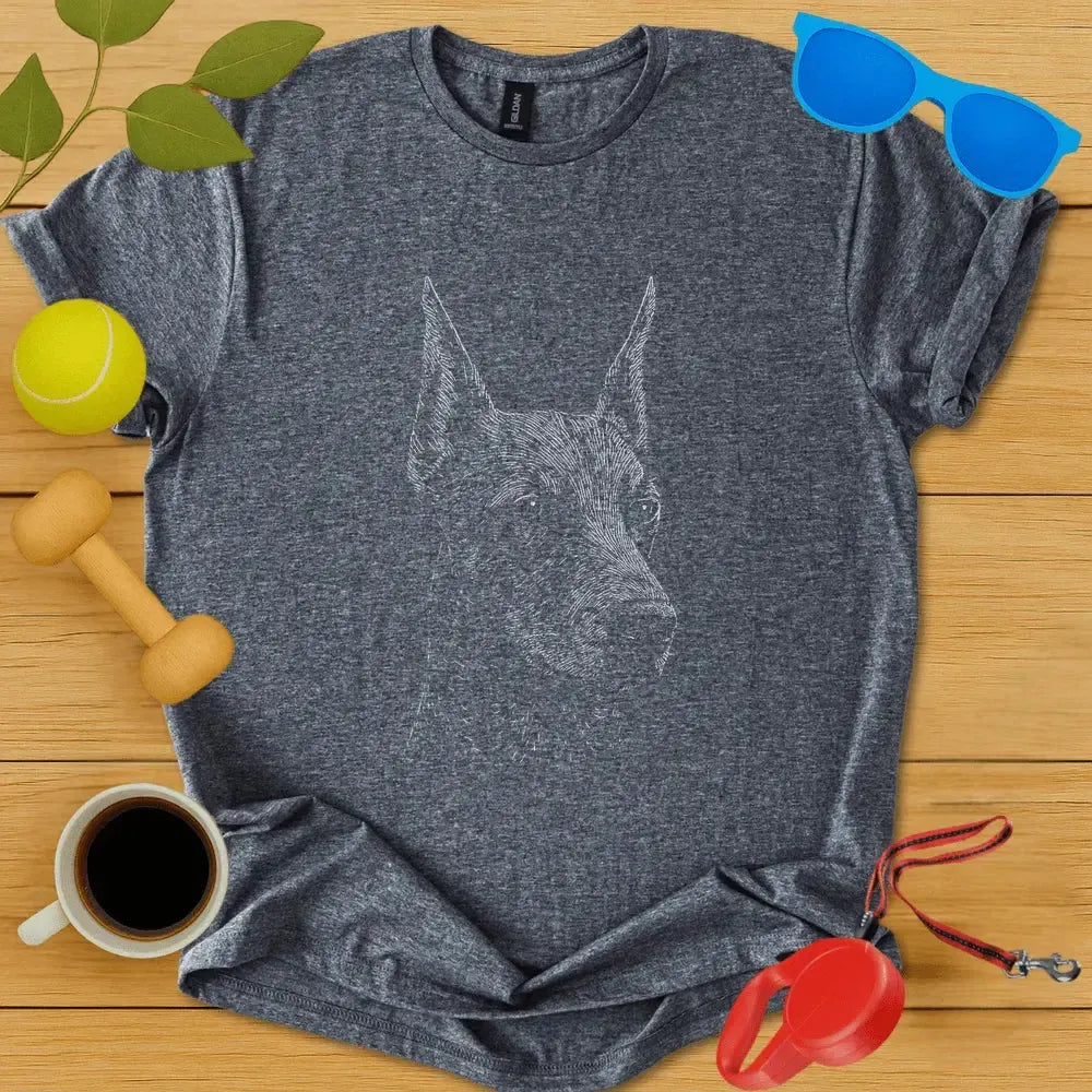 Doberman Pinscher Monochrome Tee