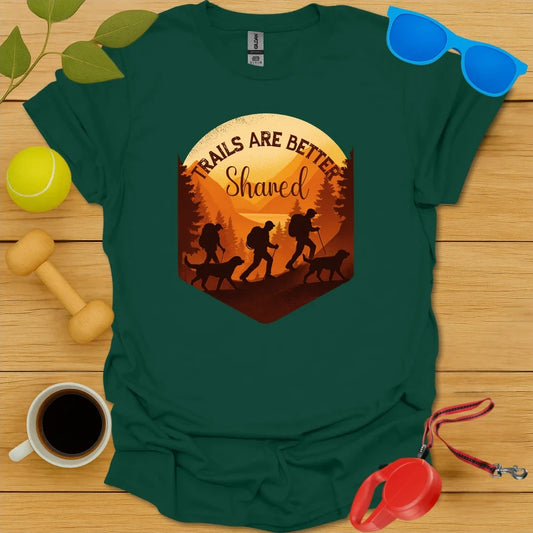 Dog Lover Hiking Shirt | Trail Adventure Together Tee-Critter Lane