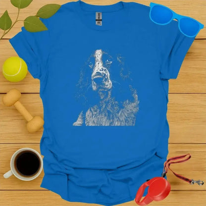 English Springer Spaniel Monochrome Portrait Tee