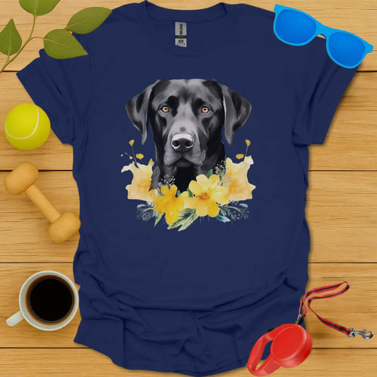 Floral Lab Watercolor Portrait Tee