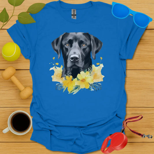 Floral Lab Watercolor Portrait Tee