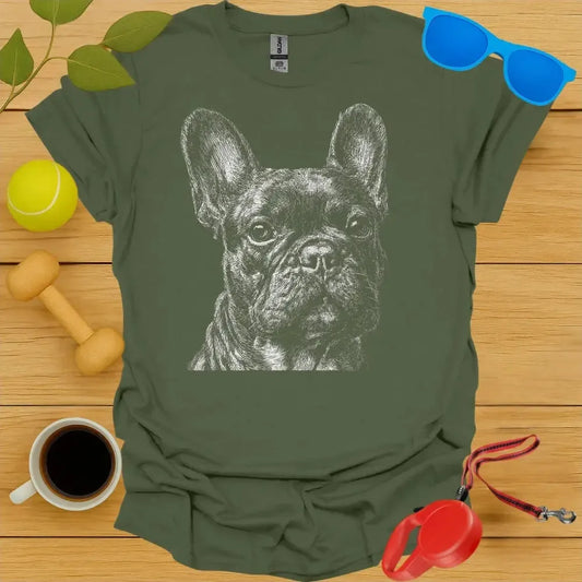 French Bulldog Drawing Tee