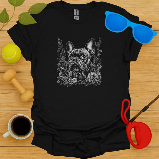 French Bulldog Floral Portrait
