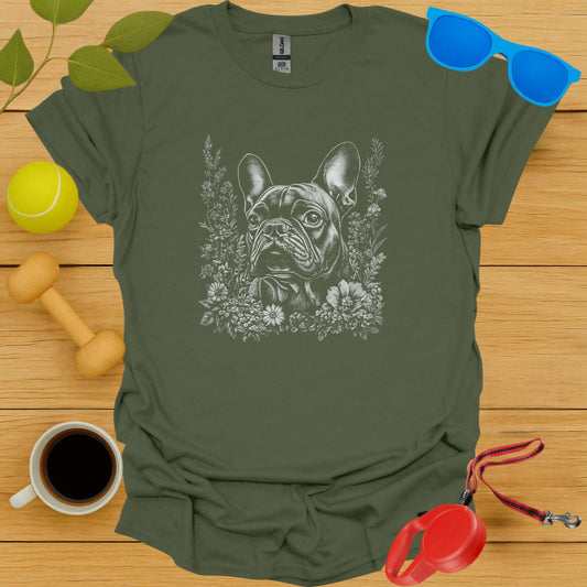 French Bulldog Floral Portrait
