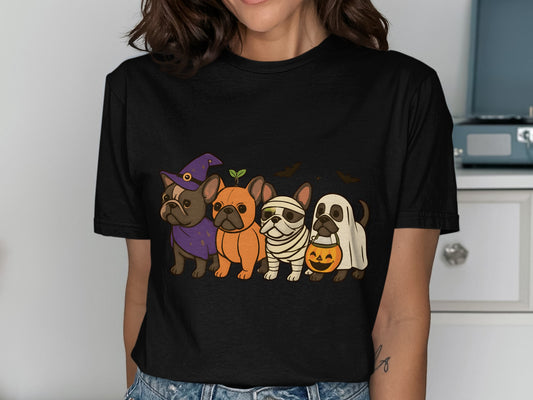 Halloween French Bulldog Graphic Tee product type