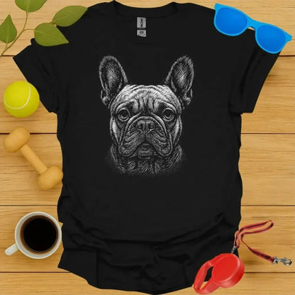 French Bulldog Monochrome Portrait Tee