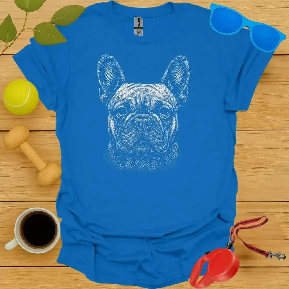 French Bulldog Monochrome Portrait Tee