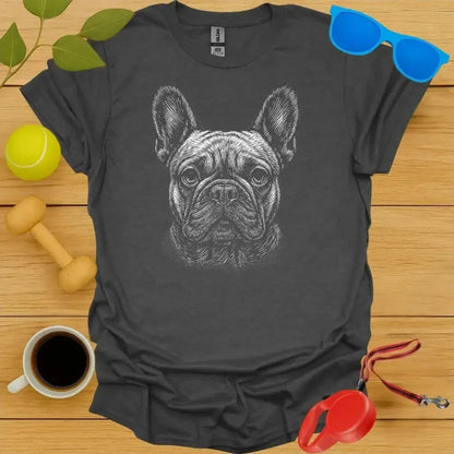 French Bulldog Monochrome Portrait Tee