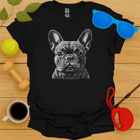 French Bulldog Monochrome Portrait Tee