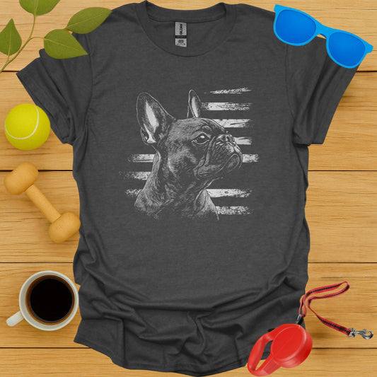 French Bulldog US Flag Portrait Shirt