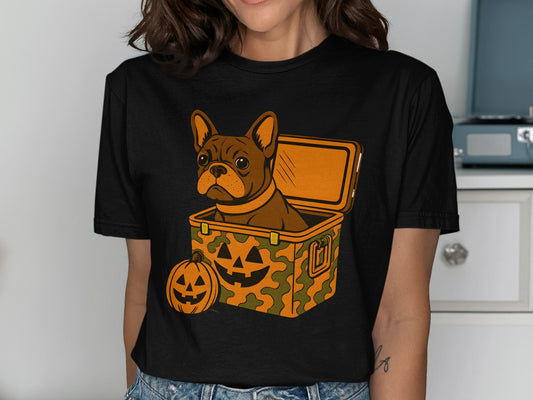 French Bulldog Pumpkin Box Halloween T-shirt product type