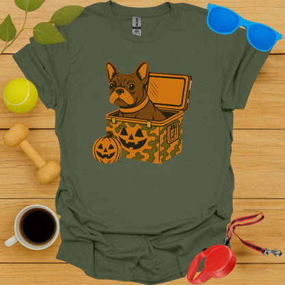 Halloween Dog in Camo Box Funny Dog Lover Shirt product type