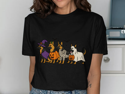 Halloween German Shepherds in Costumes T-shirt product