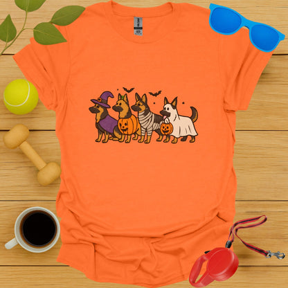 Halloween Dogs Costume Theme Orange Shirt product