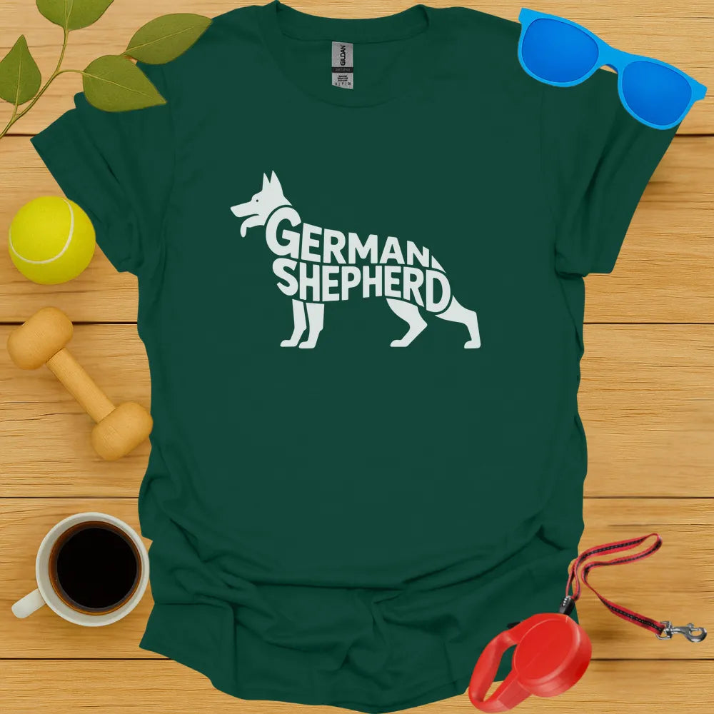 German Shepard Typography Tee