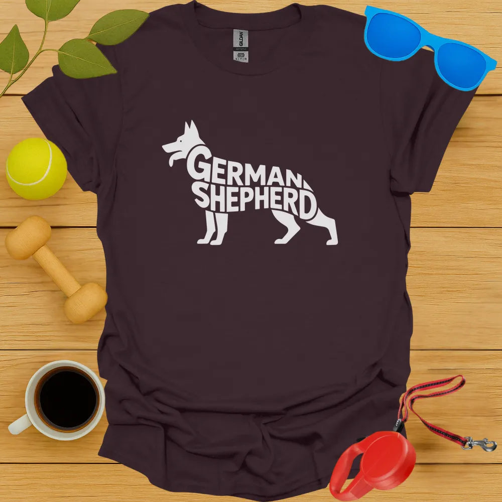 German Shepard Typography Tee