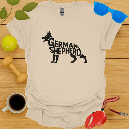 German Shepard Typography Tee
