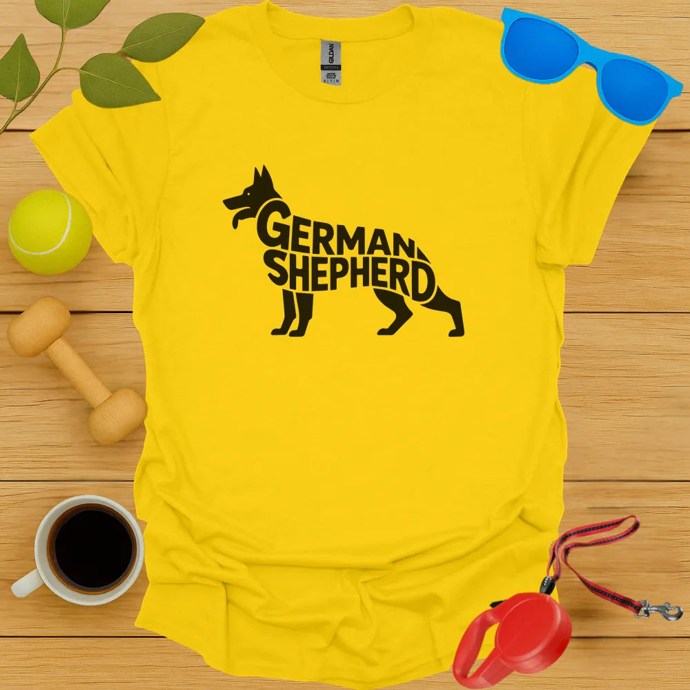 German Shepard Typography Tee