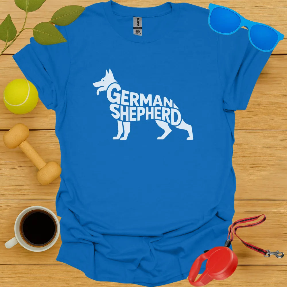 German Shepard Typography Tee