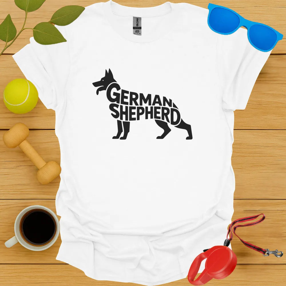 German Shepard Typography Tee