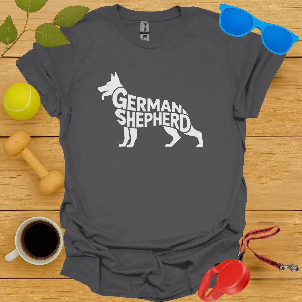 German Shepard Typography Tee