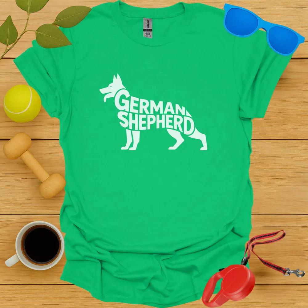 German Shepard Typography Tee