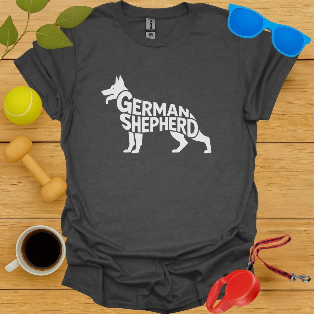 German Shepard Typography Tee