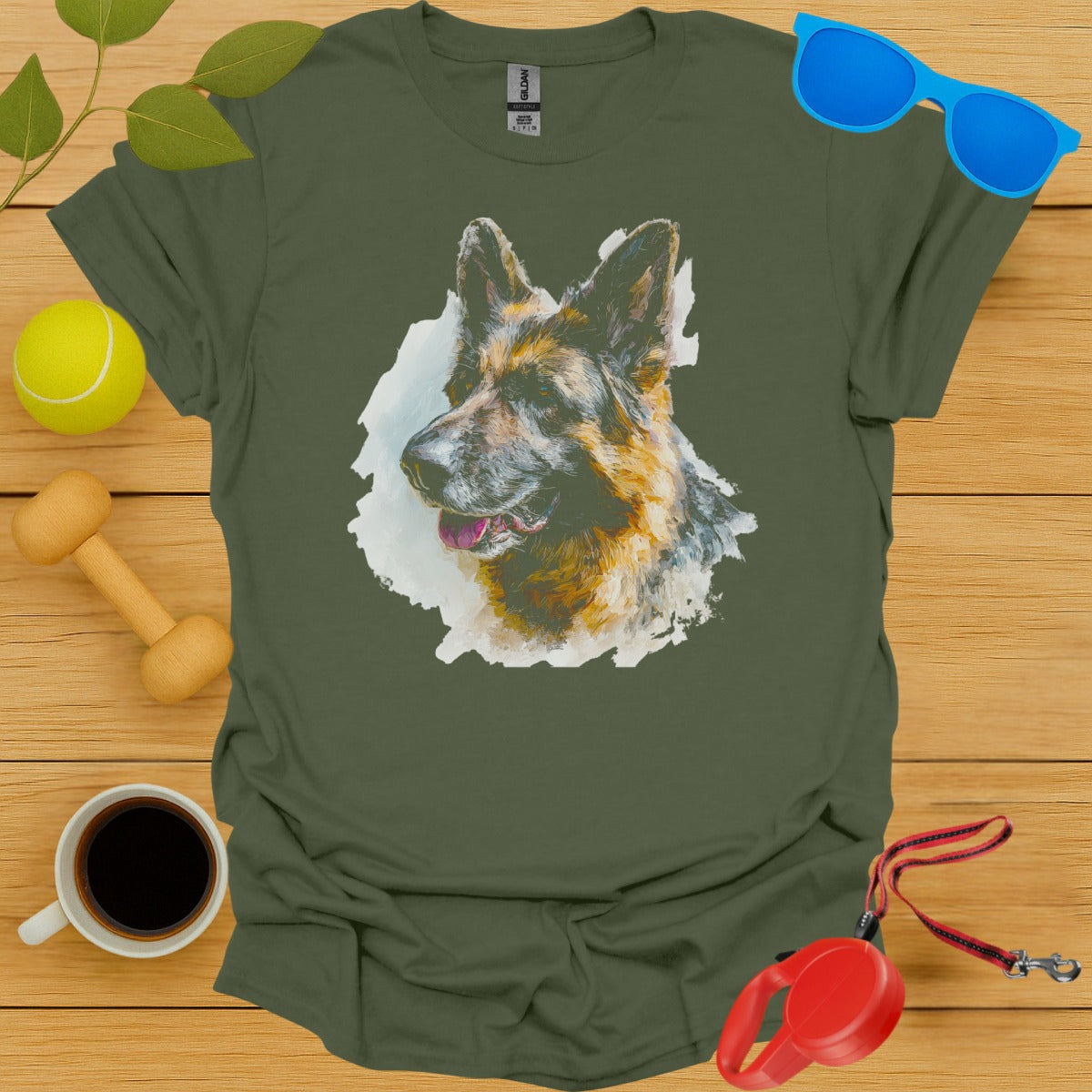 German Shepherd Graphic Tee Shirt Fashionable product type