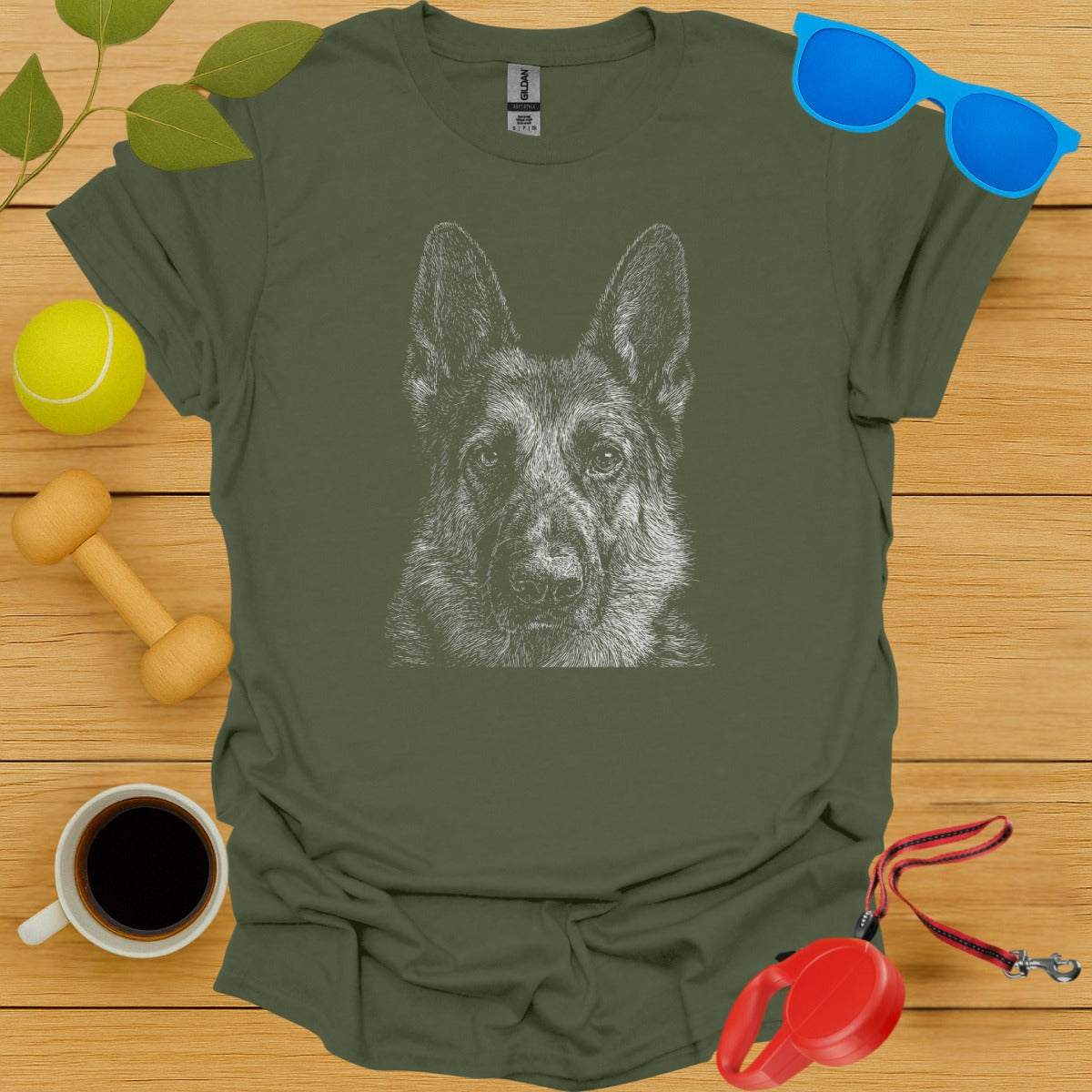 Graphic German Shepherd Design T-Shirt product type