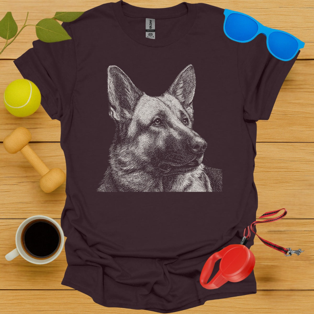 Intricately Detailed German Shepherd Dog T-Shirt product
