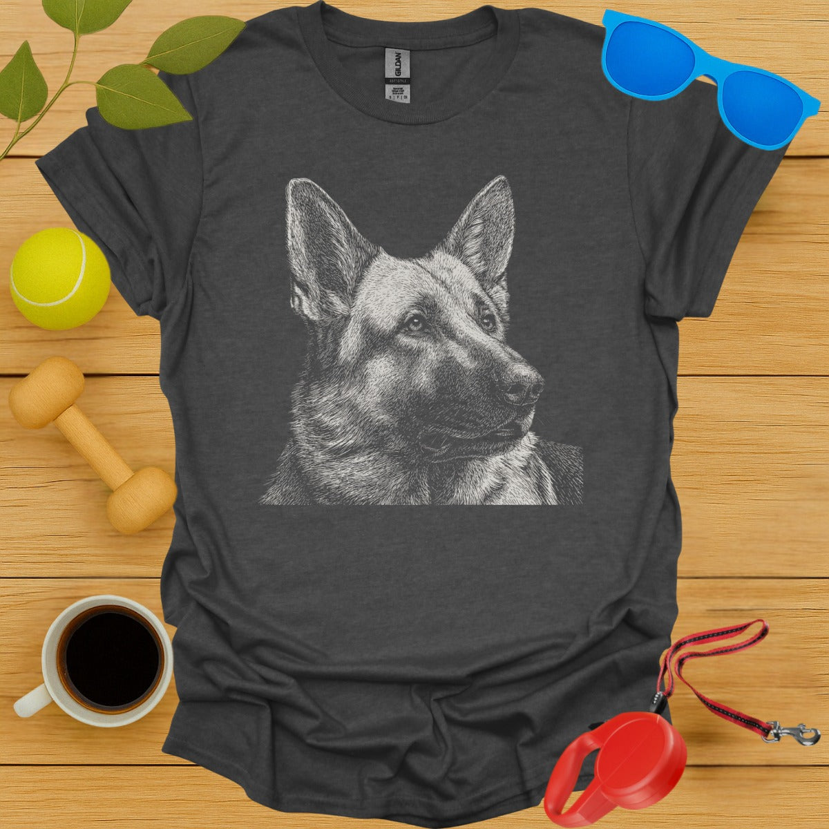 German Shepherd Dog Graphic Print Shirt product