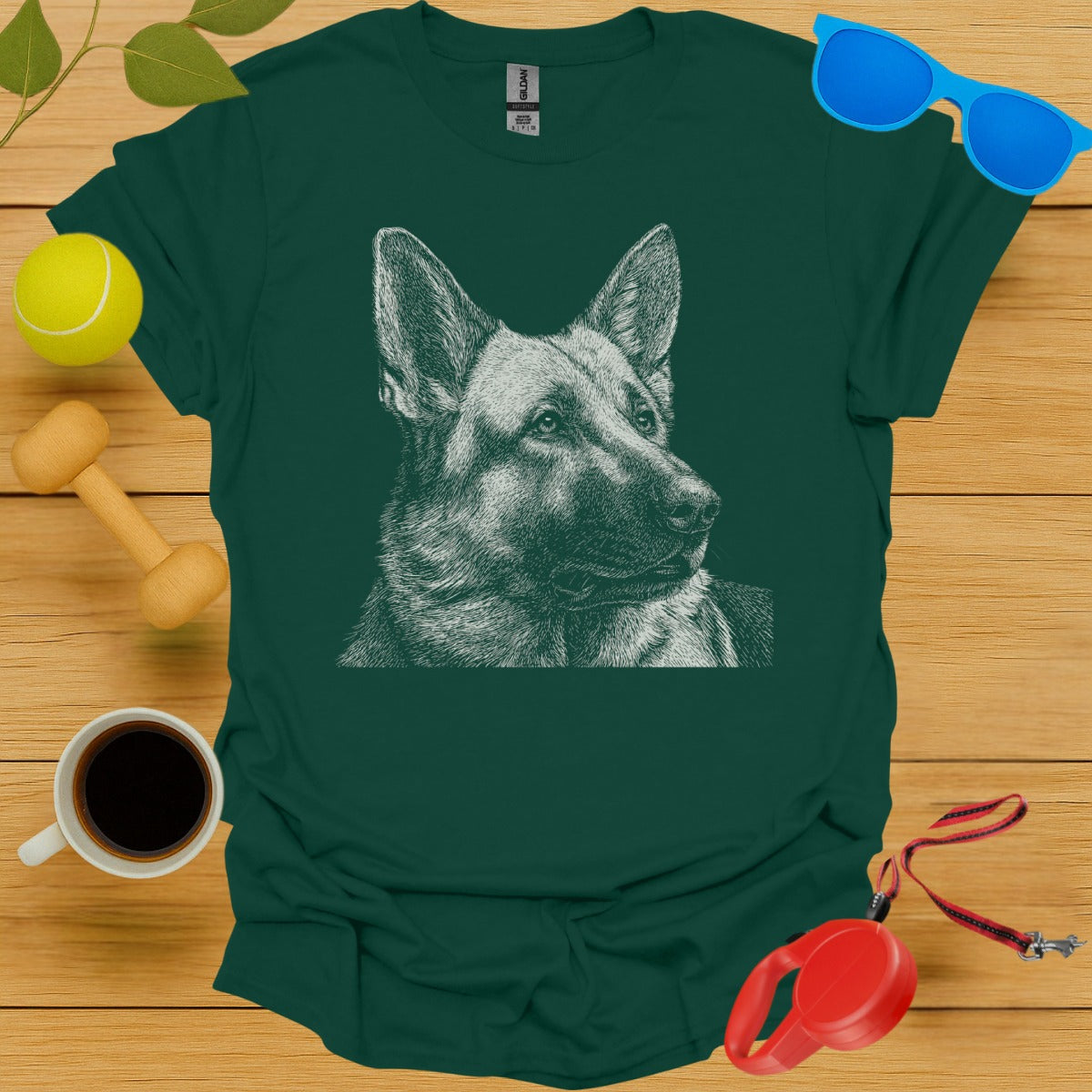 German Shepherd Graphic Print T-Shirt Product