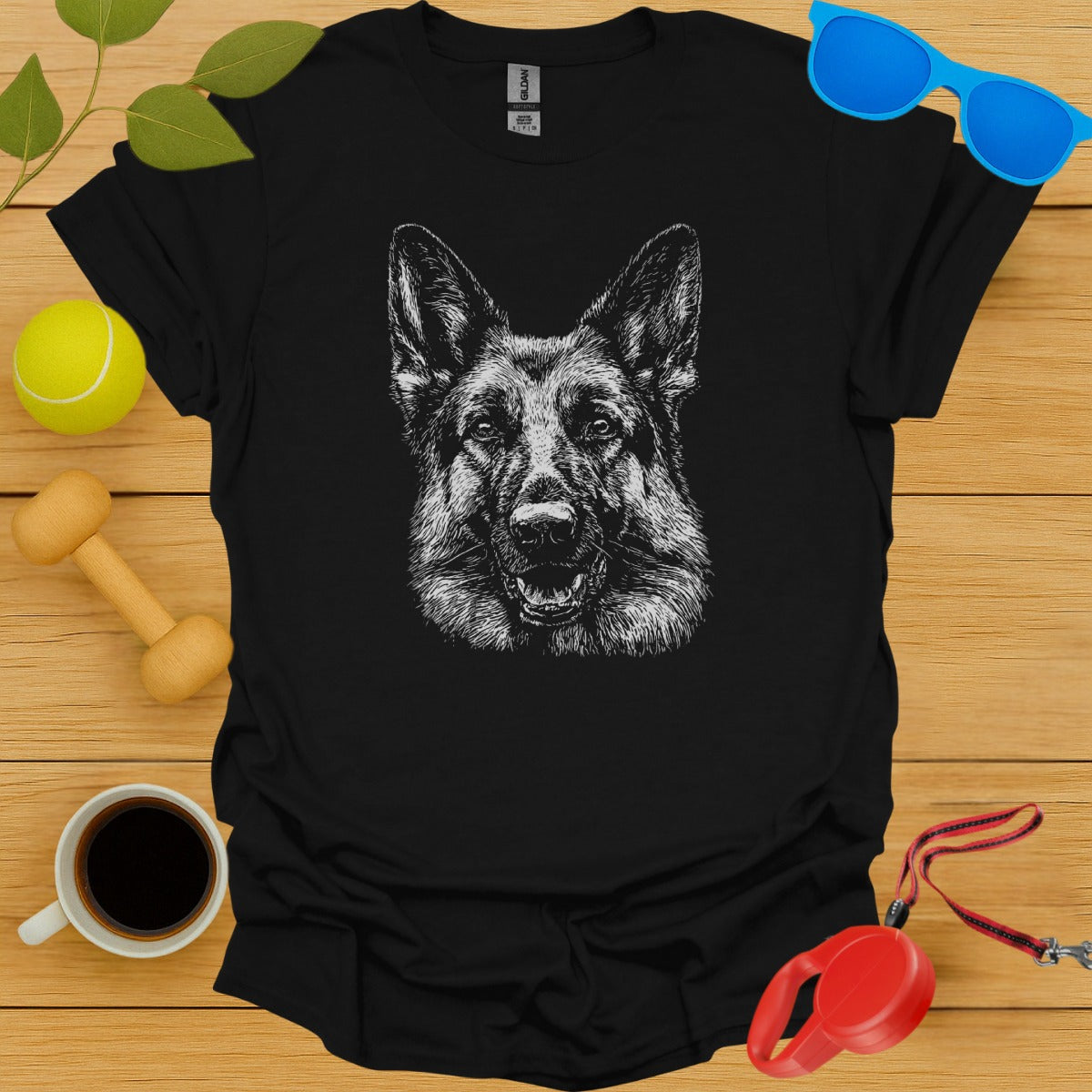 German Shepherd Dog Head Graphic T-Shirt product