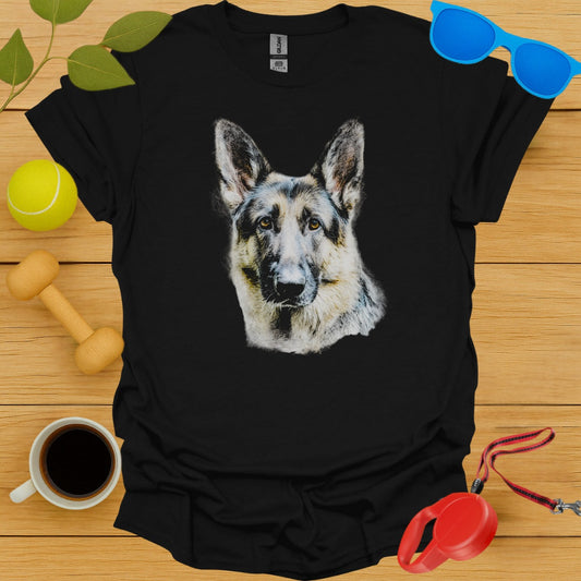 German Shepherd Printed Black T-shirt product type