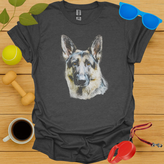 Realistic German Shepherd Graphic Tee Shirt product