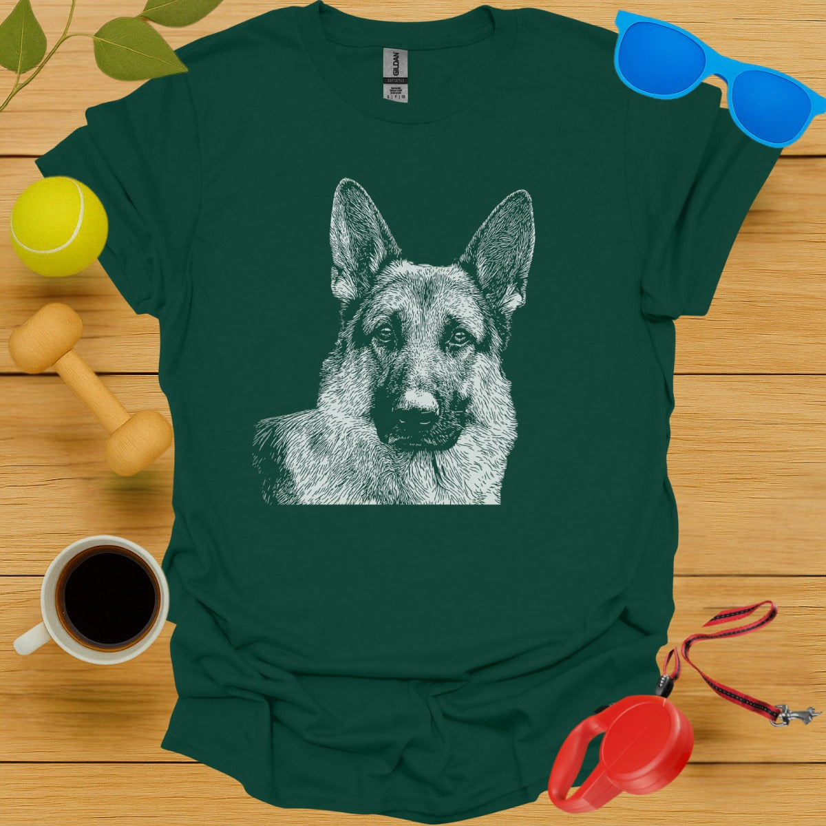 Realistic German Shepherd Artwork T-shirt product