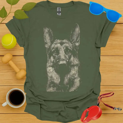 German Shepherd Sketch Tee