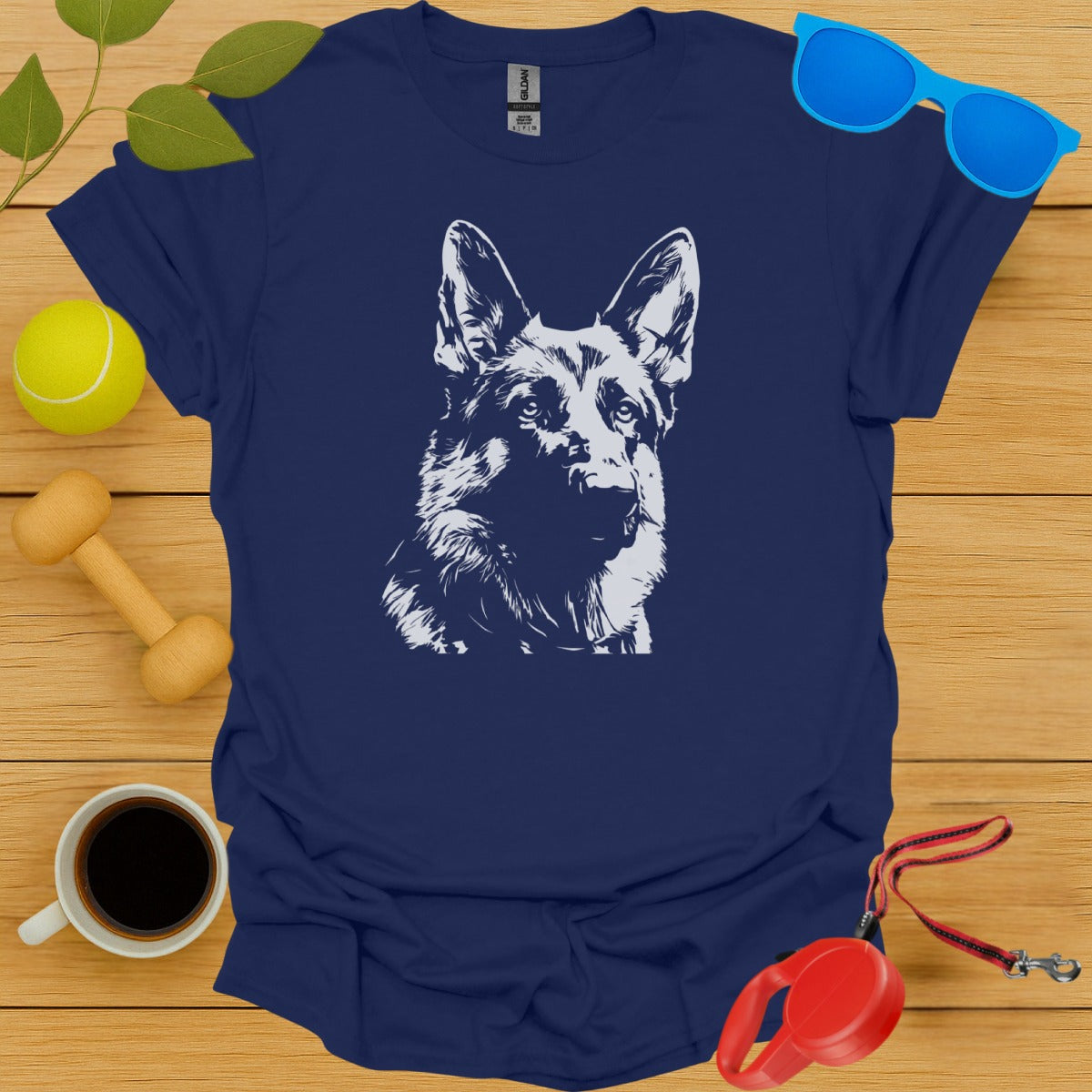 German Shepherd Dog Print T Shirt product