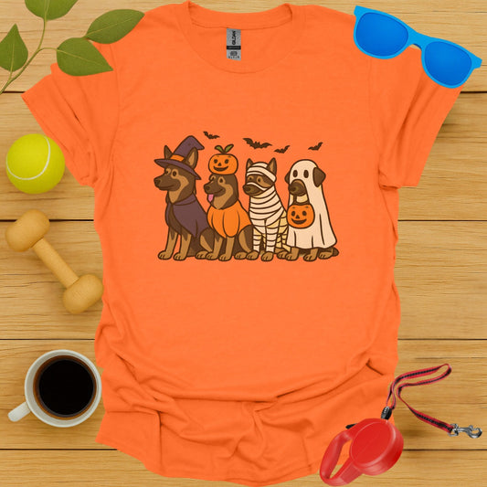 Cute Dogs Wearing Halloween Costumes T-Shirt product