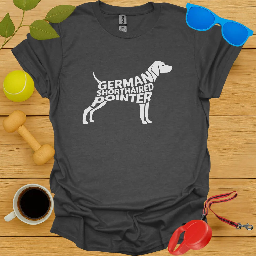 German Shorthaired Pointer Typography Tee