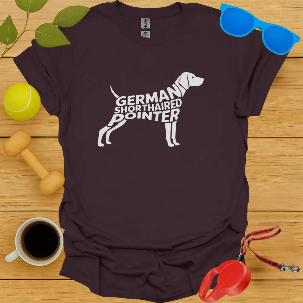 German Shorthaired Pointer Typography Tee