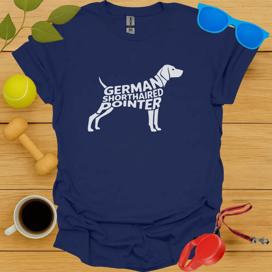 German Shorthaired Pointer Typography Tee