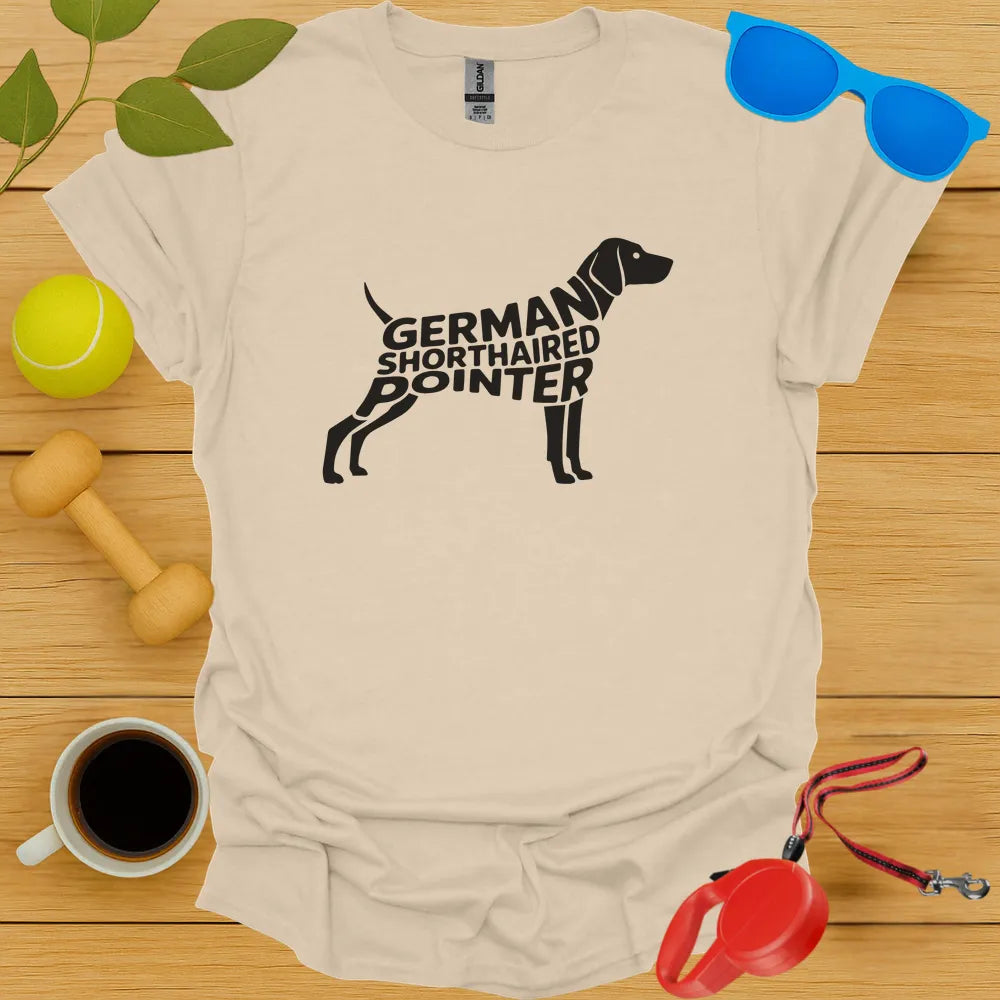 German Shorthaired Pointer Typography Tee