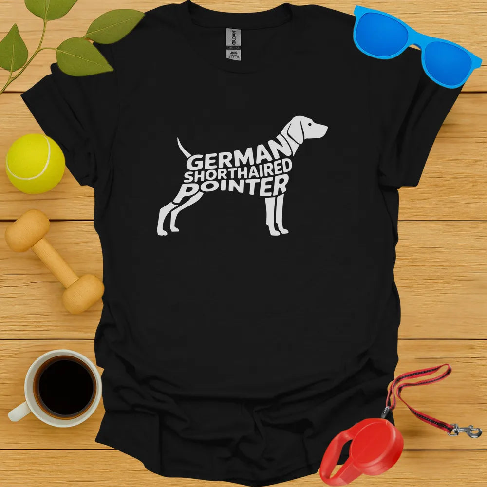 German Shorthaired Pointer Typography Tee