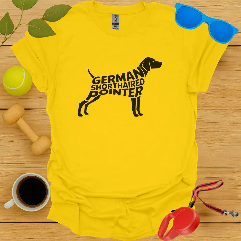 German Shorthaired Pointer Typography Tee