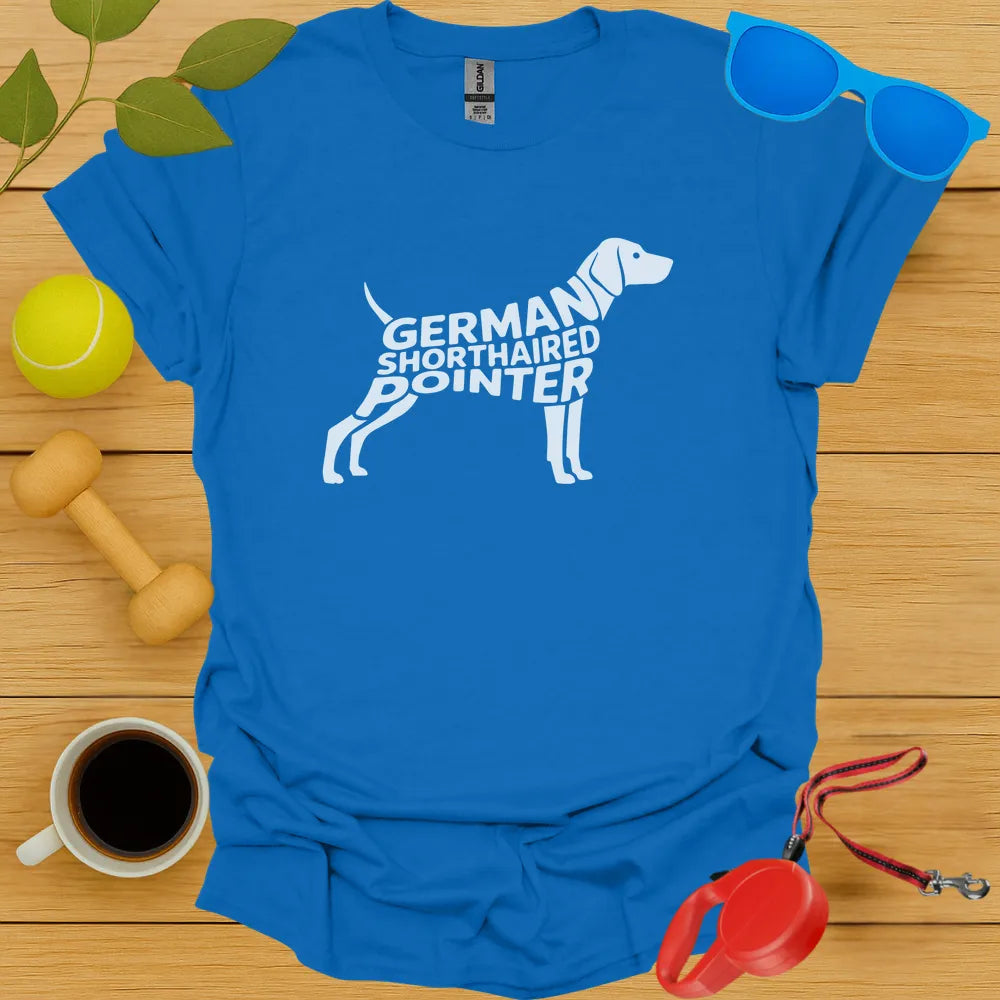 German Shorthaired Pointer Typography Tee