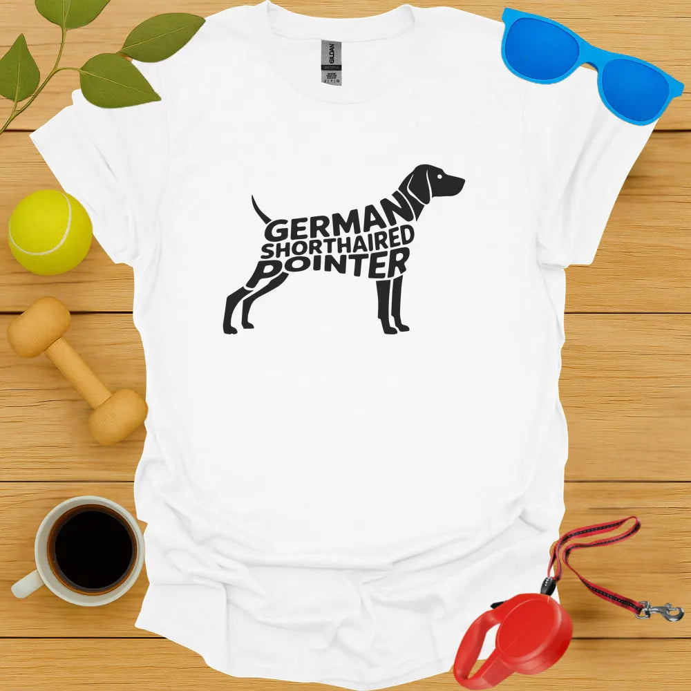 German Shorthaired Pointer Typography Tee