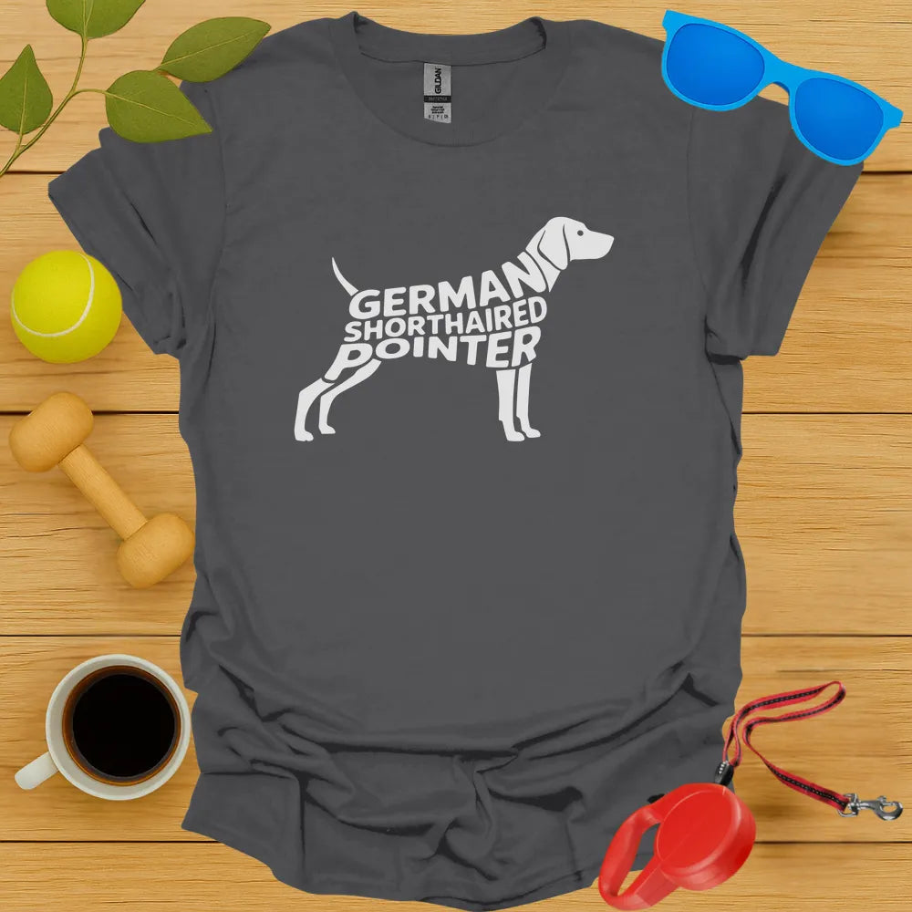 German Shorthaired Pointer Typography Tee